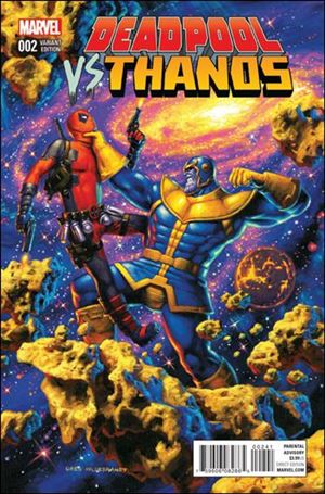 Deadpool vs Thanos issue 2-C Greg Hildebrandt Cover