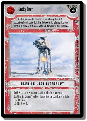 Star Wars: Hoth Limited (Base Set) card 135 Lucky Shot