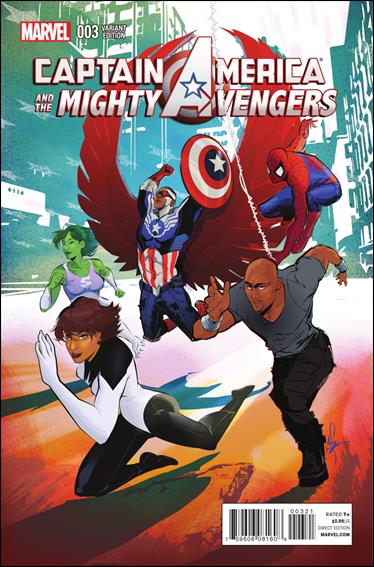 Captain America & the Mighty Avengers issue 3-B Afua Richardson 1:25 Cover