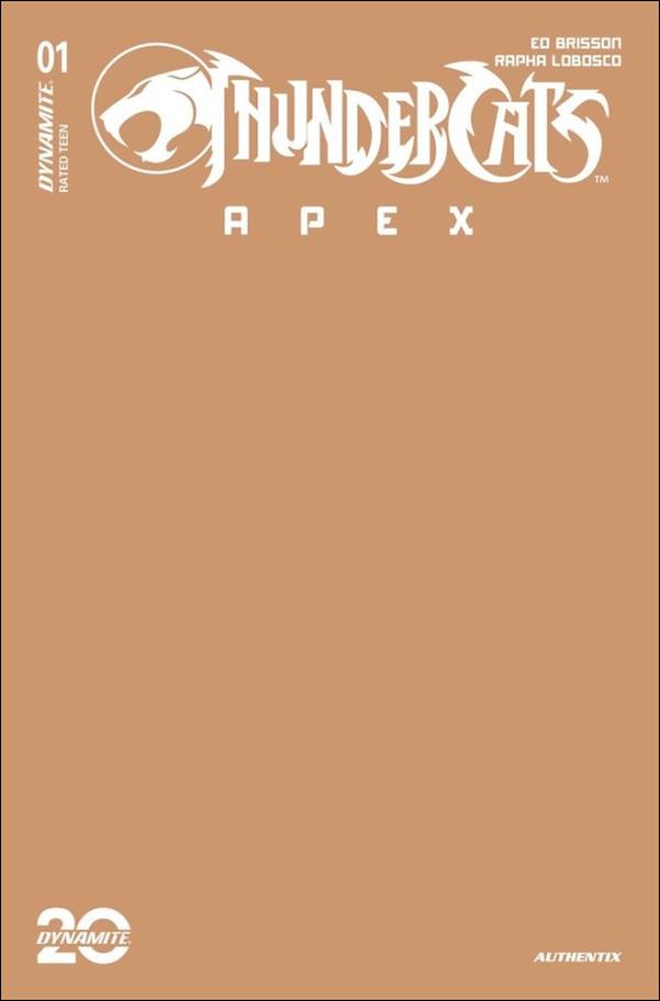 Thundercats: Apex issue 1-Y Tan Blank Authentix Sketch Cardstock Cover