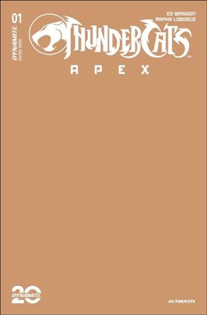 Thundercats: Apex issue 1-Y Tan Blank Authentix Sketch Cardstock Cover