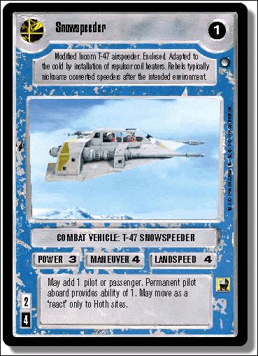 Star Wars: Hoth Limited (Base Set) card 150 Snowspeeder