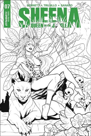 Sheena: Queen of the Jungle (2017) issue 7-E Maria Sanapo B&W Cover