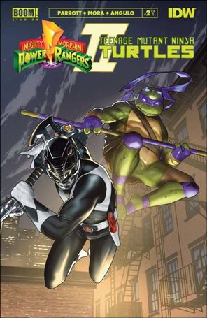 Mighty Morphin Power Rangers / Teenage Mutant Ninja Turtles II issue 2-E Taurin Clarke Cardstock Cover
