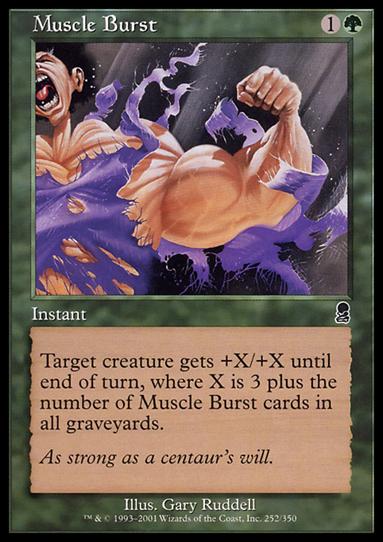 Magic the Gathering: Odyssey (Base Set) card 252 Muscle Burst