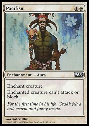 Magic the Gathering: 2013 Core Set (Base Set) card 24 Pacifism