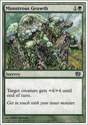 Magic the Gathering: 8th Edition (Base Set) card 266 Monstrous Growth