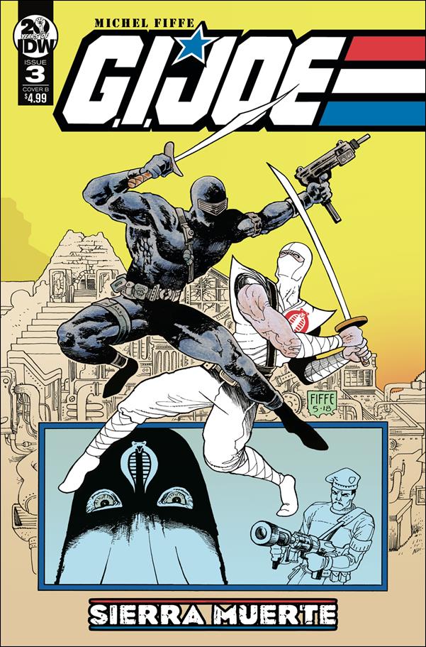 G.I. Joe: Sierra Muerte issue 3-B Michel Fiffe "Snake-Eyes vs Storm Shadow" Cover