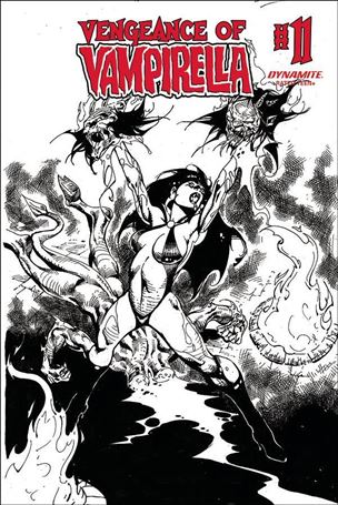 Vengeance of Vampirella (2019) issue 11-G Roberto Castro 1:11 Black & White Cover