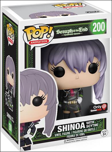 POP! Animation figure 200 Shinoa with Scythe GameStop Exclusive