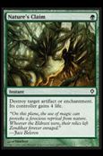 Magic the Gathering: Worldwake (Base Set) card 108 Nature's Claim