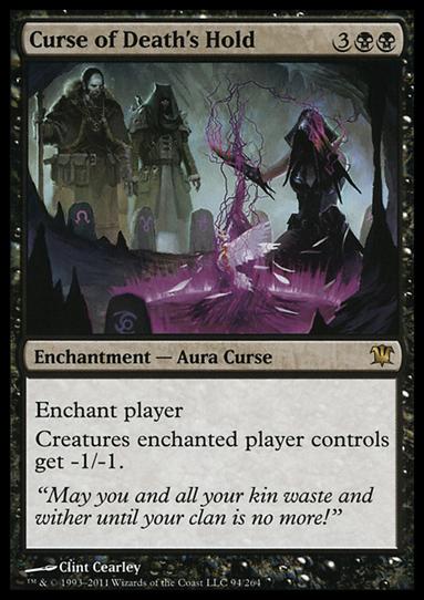 Magic the Gathering: Innistrad (Base Set) card 94 Curse of Death's Hold
