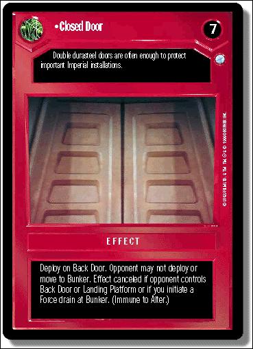 Star Wars: Endor Limited (Base Set) card 30 Closed Door