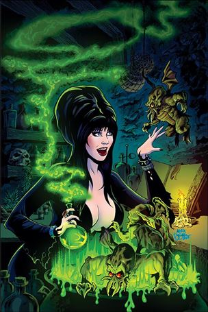 Elvira Meets H.P. Lovecraft issue 4-E Dave Acosta Limited Virgin Cover