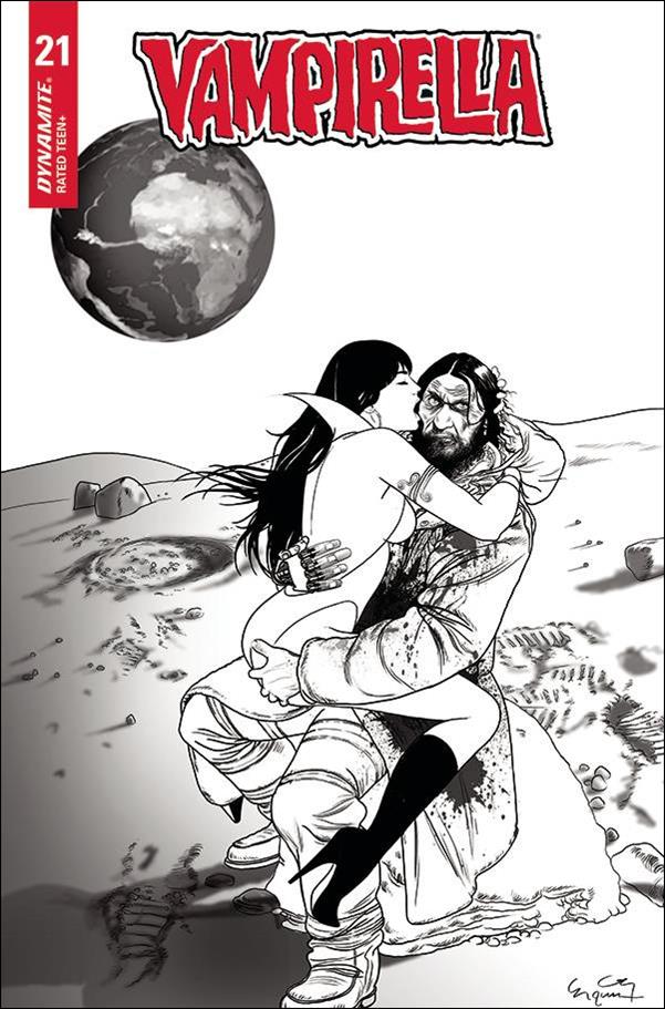 Vampirella (2019) issue 21-L Ergun Gunduz 1:20 Black & White Cover