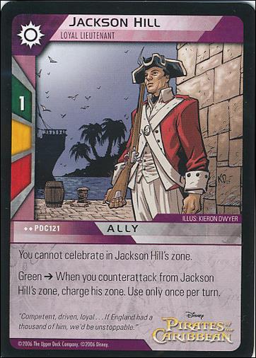 Pirates of the Caribbean - Dead Man's Chest (Base Set) card PDC121 Jackson Hill - Loyal Lieutenant