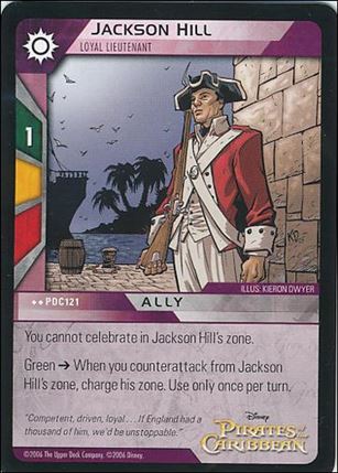 Pirates of the Caribbean - Dead Man's Chest (Base Set) card PDC121 Jackson Hill - Loyal Lieutenant