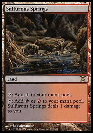 Magic the Gathering: 10th Edition (Base Set) card 359 Sulfurous Spings