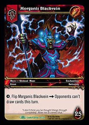 World of Warcraft: Through the Dark Portal (Base Set) card 16 Morganis Blackvein