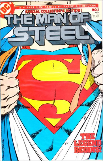 Man of Steel (1986) issue 1-F Special Collector's Edition Cover (2nd Printing) 
