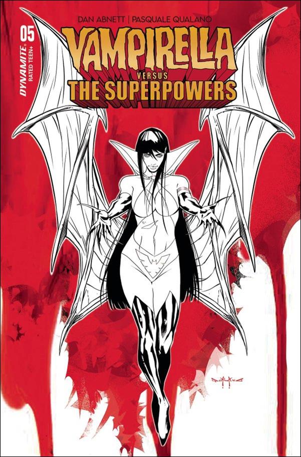 Vampirella vs. the Superpowers issue 5-H Pasquale Qualano 1:10 Line Art Cover
