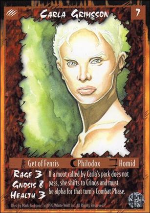 Rage Limited (Base Set) card 40 Carla Grimsson 