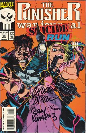 Punisher War Journal (1988) issue 64-C DF (Signed by Chuck Dixon & Gary Kwapicz) 1/5000