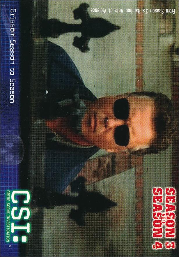 CSI: Crime Scene Investigation - Series Two (Base Set) card 83 Grissom Season to Season