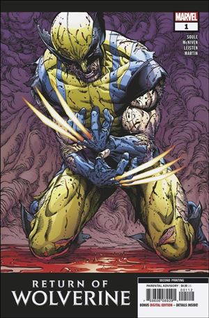 Return of Wolverine issue 1-ZA Steve McNiven Cover (2nd Printing)