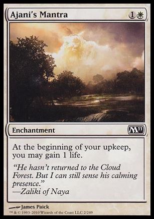 Magic the Gathering: 2011 Core Set (Base Set) card 2 Ajani's Mantra