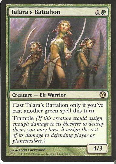 Magic the Gathering: Duels of the Planeswalkers (Base Set) card 84 Talara's Battalion