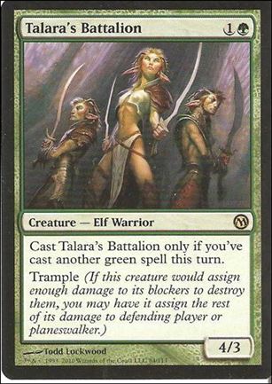 Magic the Gathering: Duels of the Planeswalkers (Base Set) card 84 Talara's Battalion
