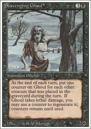 Magic the Gathering: Revised (Base Set) card 128 Scavenging Ghoul
