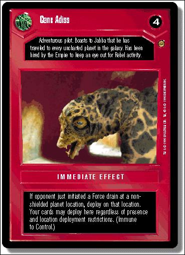Star Wars: Jabba's Palace Limited (Base Set) card 59 Cane Adiss