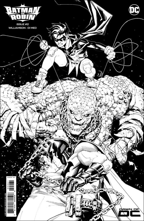 Batman and Robin (2023) issue 2-G Kael Ngu 1:100 B&W Cardstock Cover