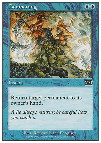 Magic the Gathering: 6th Edition (Base Set) card 58 Boomerang