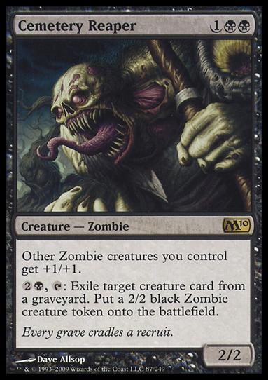 Magic the Gathering: 2010 Core Set (Base Set) card 87 Cemetary Reaper