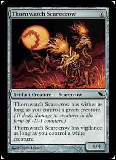 Magic the Gathering: Shadowmoor (Base Set) card 265 Thornwatch Scarecrow