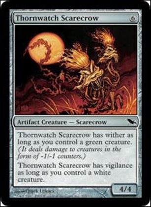 Magic the Gathering: Shadowmoor (Base Set) card 265 Thornwatch Scarecrow