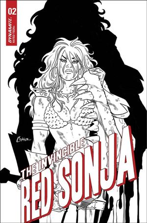 Invincible Red Sonja issue 2-K Amanda Conner 1:15 Black & White Cover