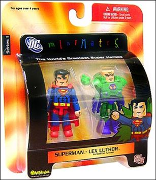 DC Minimates figure 3 Superman / Lex Luthor (in Battle Armor)