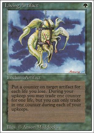 Magic the Gathering: Revised (Base Set) card 209 Living Artifact