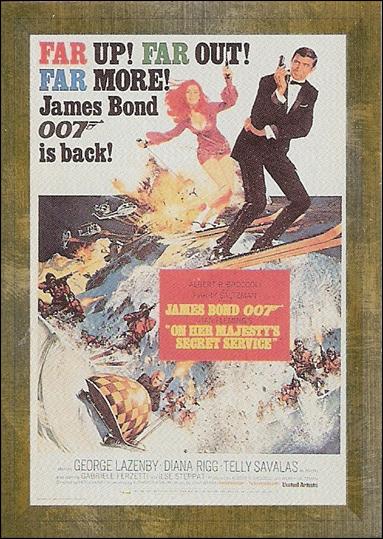 James Bond Connoisseur's Collection Volume One: The '60s (Metalworks Posters Subset) card P06  On Her Majesty’s Secret Service