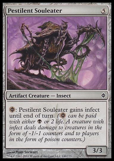 Magic the Gathering: New Phyrexia card 149 Pestilent Souleater