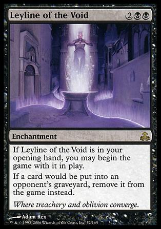 Magic the Gathering: Guildpact (Base Set) card 52 Leyline of the Void