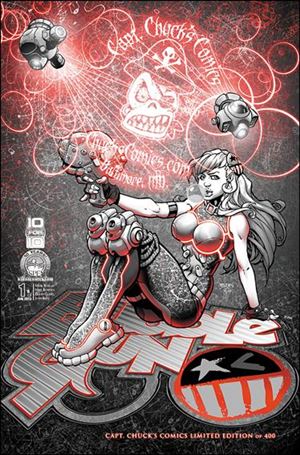 BubbleGun (2013) issue 1-D15 Mike Bowden Capt. Chuck's Comics Cover 1/400