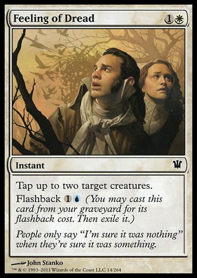 Magic the Gathering: Innistrad (Base Set) card 14 Feeling of Dread