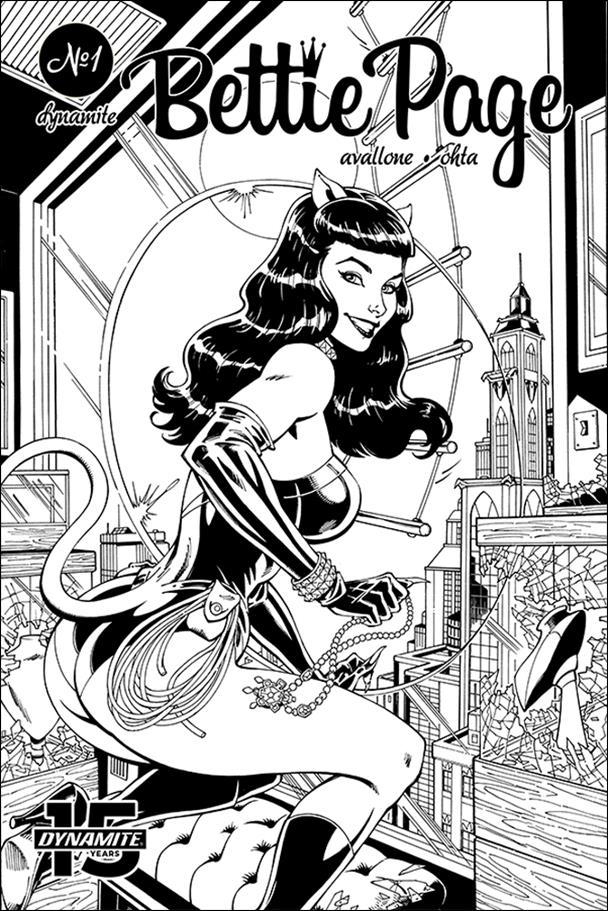 Bettie Page: Unbound issue 5-H John Royle 1:11 Black & White Cover