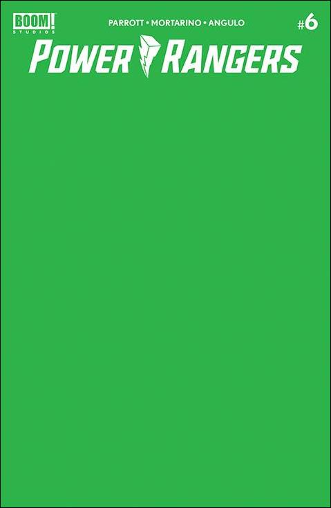 Power Rangers issue 6-C Green Blank Cover
