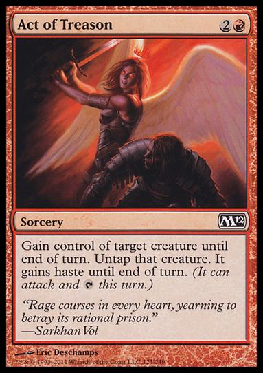 Magic the Gathering: 2012 Core Set (Base Set) card 121 Act of Treason